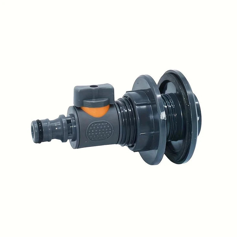 6-Way Water Tank Connector with Switch Valve | PVC Irrigation Irrigation Pipe Fitting Nixie