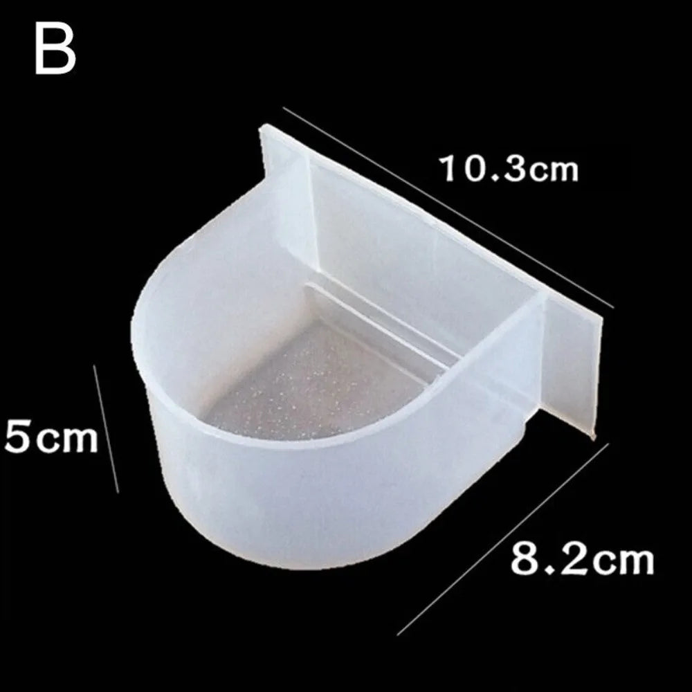 Bird Cage Feeder Bowl – Splash-Proof Food & Water Cup Bird Cage Feeder Nixie B