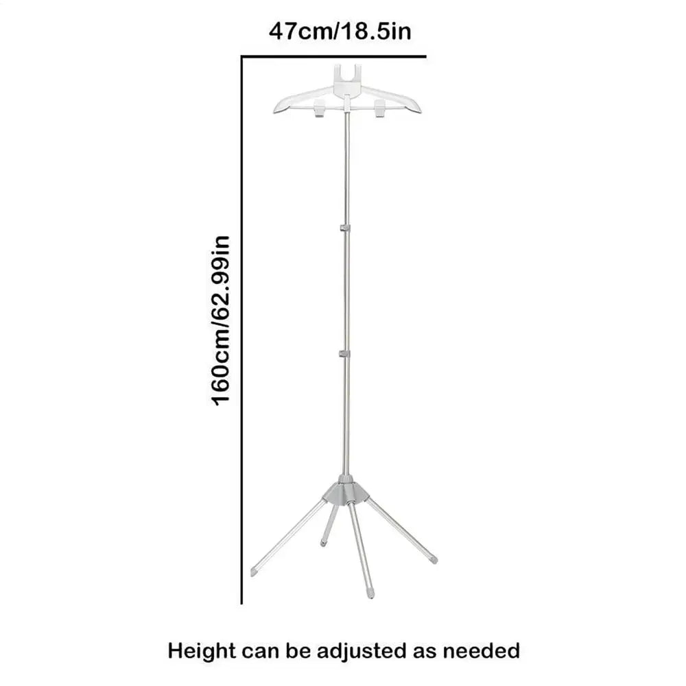 Telescopic Garment Steamer Hanger Stand – Height Adjustable, Foldable
