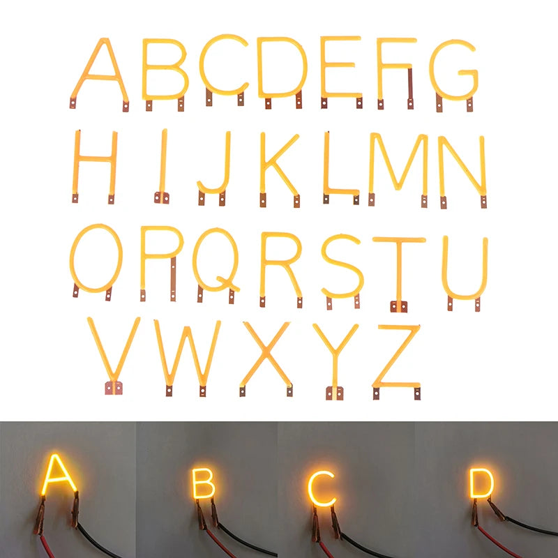 Yellow LED Edison Filament Light DC3V DIY Party Decoration LED Filament Light Nixie