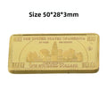 Gold Bar Bullion Collectible Coin – $100 Dollar Novelty Décor Collectible Novelty Coin Nixie 1pc