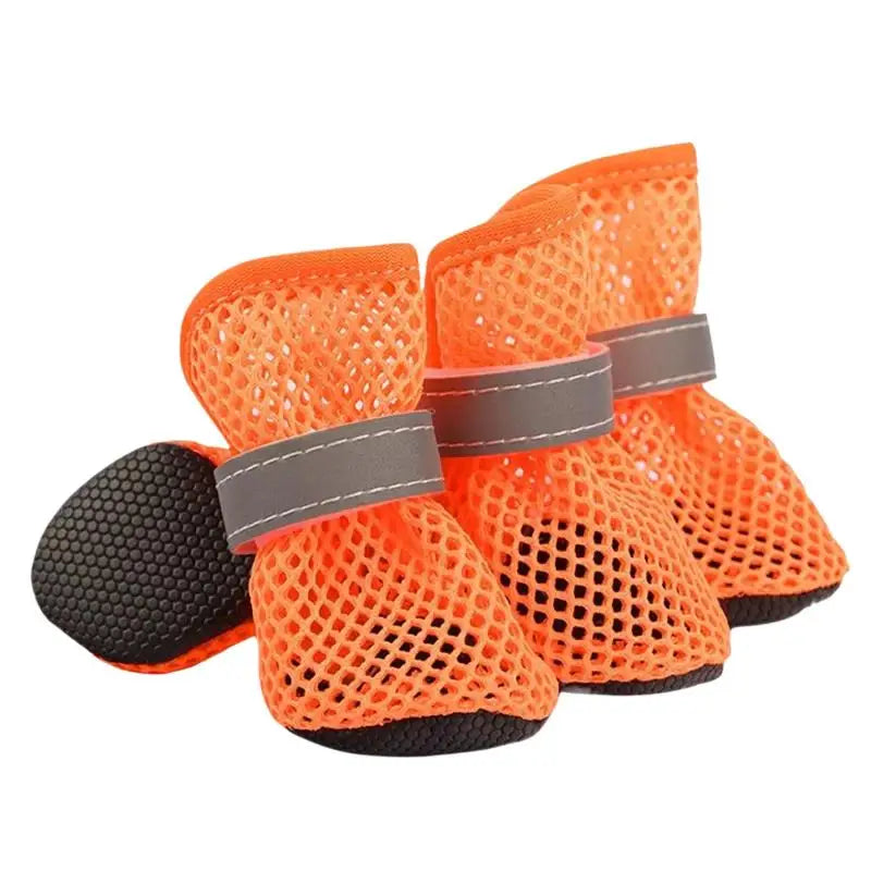 4Pcs Breathable Mesh Dog Boots | Non-Slip Paw Protectors Dog Paw Boots Nixie