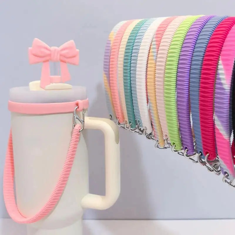 Silicone Water Bottle Strap – Anti-Drop Carry Sling Holder Bottle Carry Strap Nixie