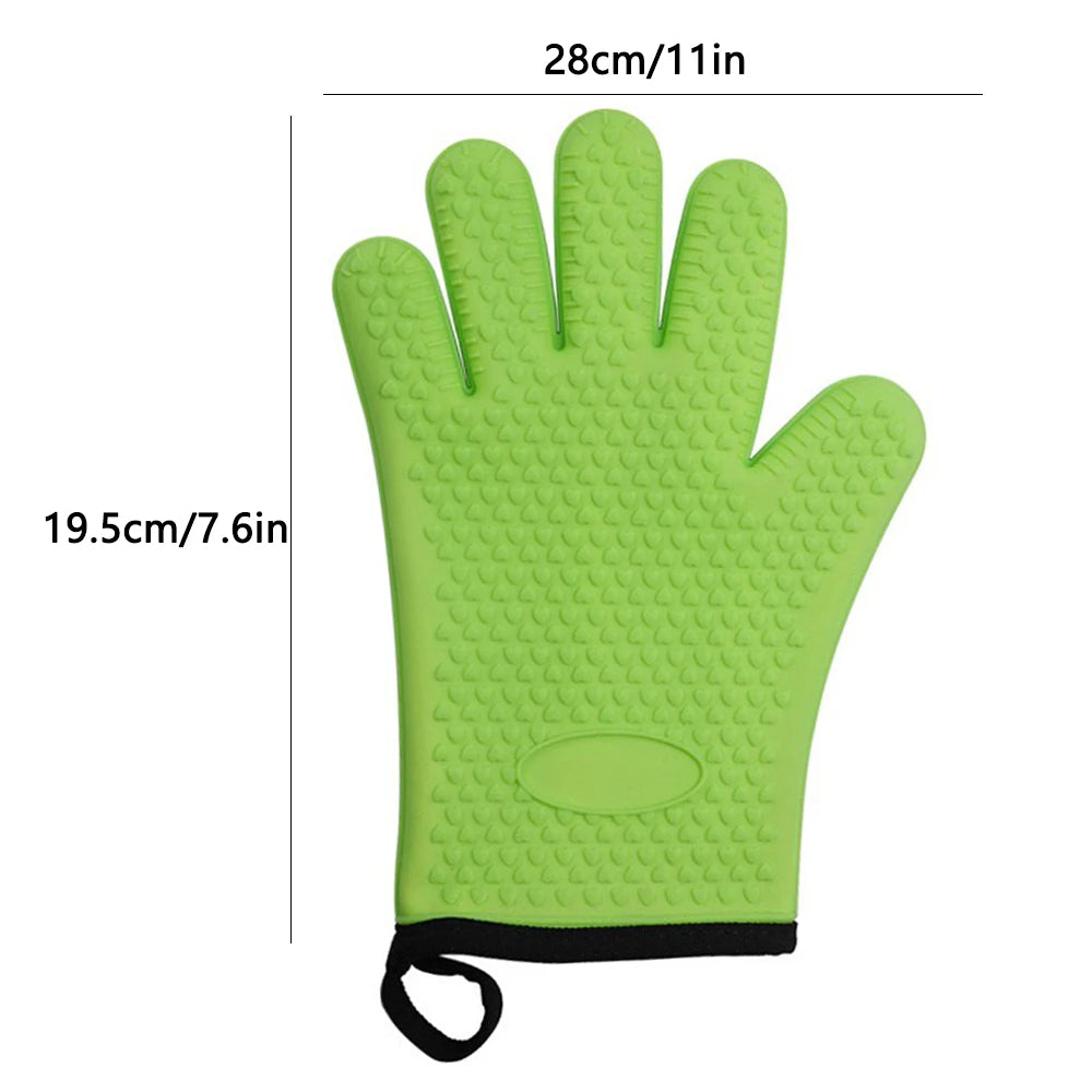 Silicone Oven Mitts Cotton Liner – Heat Resistant to 500°F Oven Mitts Nixie