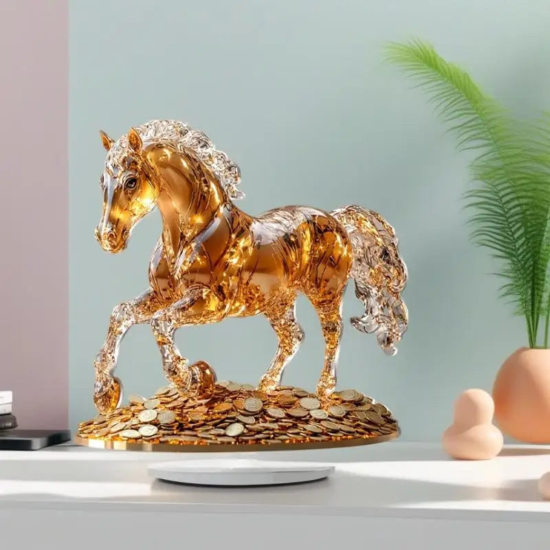 Acrylic Horse Stand Decoration – 2D Flat Modern Tabletop Ornament Tabletop Ornament Nixie Default Title