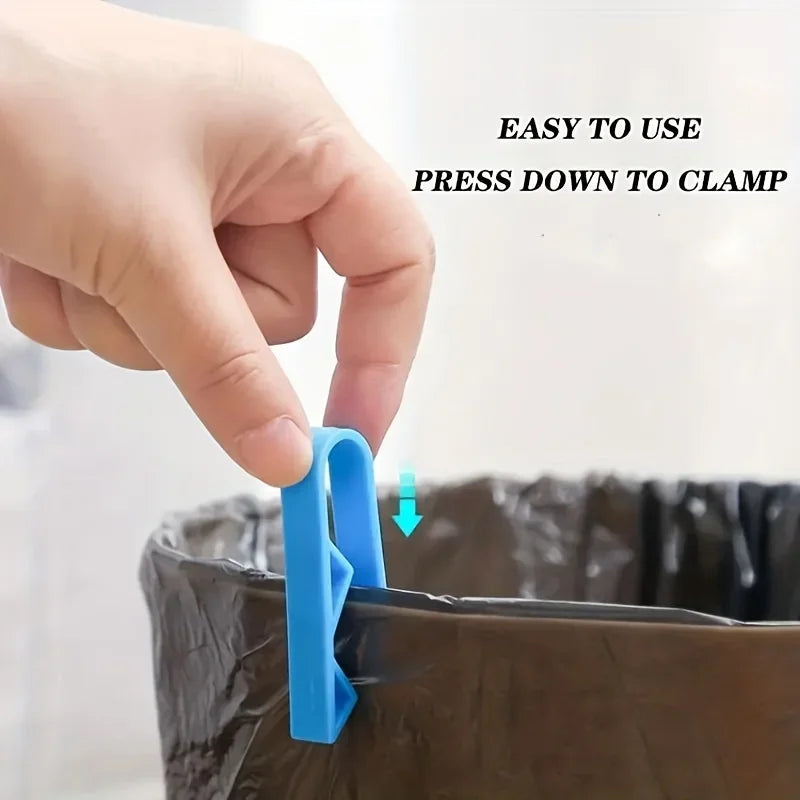 10-Pack Trash Can Bag Clips – Non-Slip Holder & Divider Clips