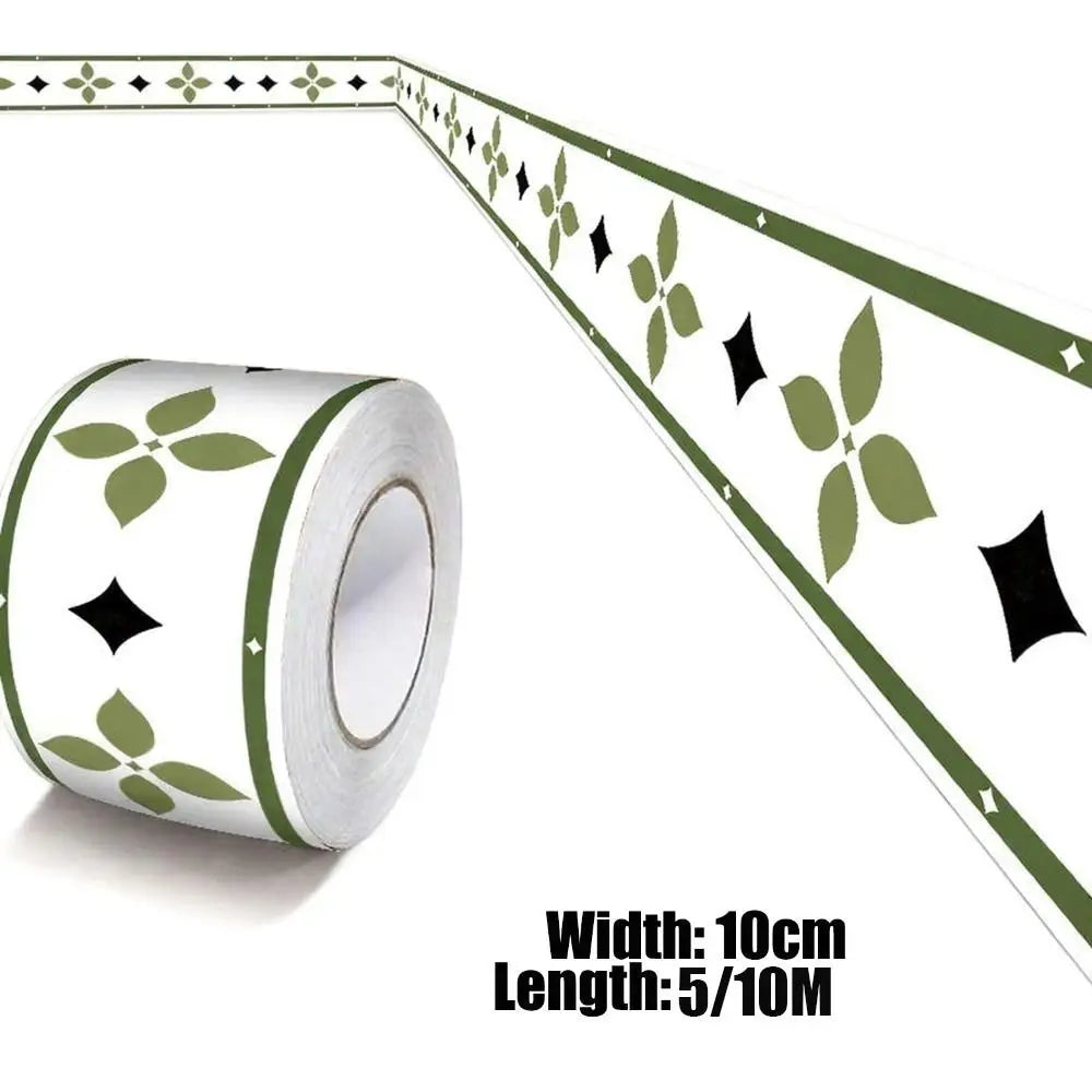 Self-Adhesive Skirting Line Wall Strip 5/10M | 8 Colors Wall Skirting Strip Nixie