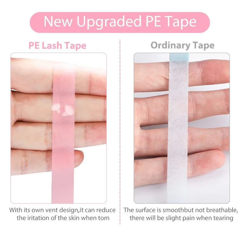 4 Rolls Microporous Eyelash Extension Tape – Pink Adhesive Eyelash Extension Tape Nixie