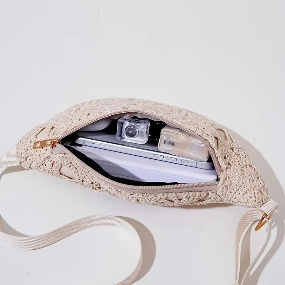 Bohemian PU Leather Waist Bag – Crossbody Beach Chest Bag Waist & Crossbody Bag Nixie