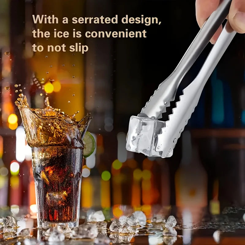 Stainless Steel Ice Tongs – Mini Bar, Sugar & Fruit Clip Bar Serving Tongs Nixie