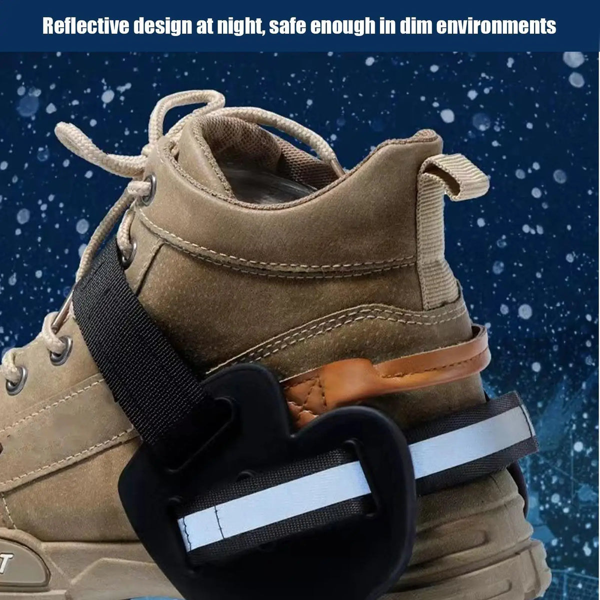 Winter Ice Cleats Anti-Slip Shoe Spikes | 9 Metal Studs Ice Cleats Nixie