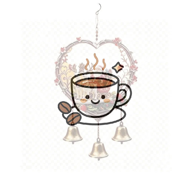 Santa Reindeer Acrylic Wind Chime | 3 Bells Christmas Ornament
