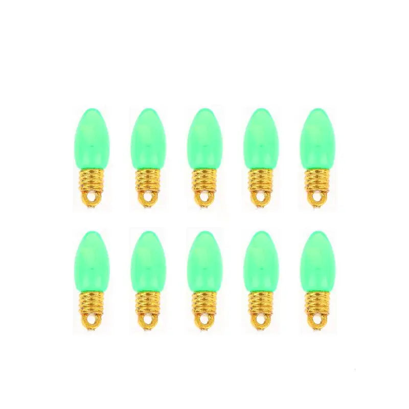 Mini Colorful Plastic Bulbs 10 Pcs – Reusable Christmas Decor