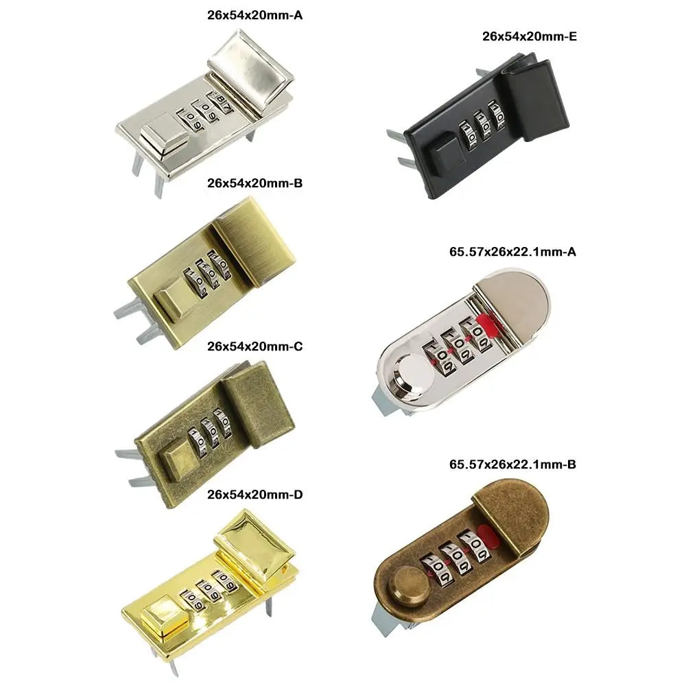 Alloy Notepad Password Lock – Waterproof DIY Combo Lock Combination Lock Nixie