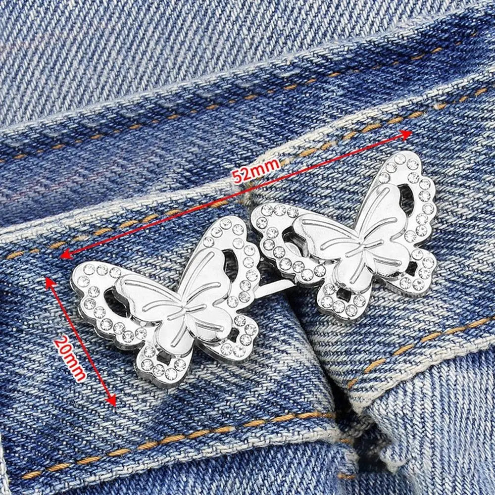 Removable Metal Waist Tightening Button Clip for Jeans | Women