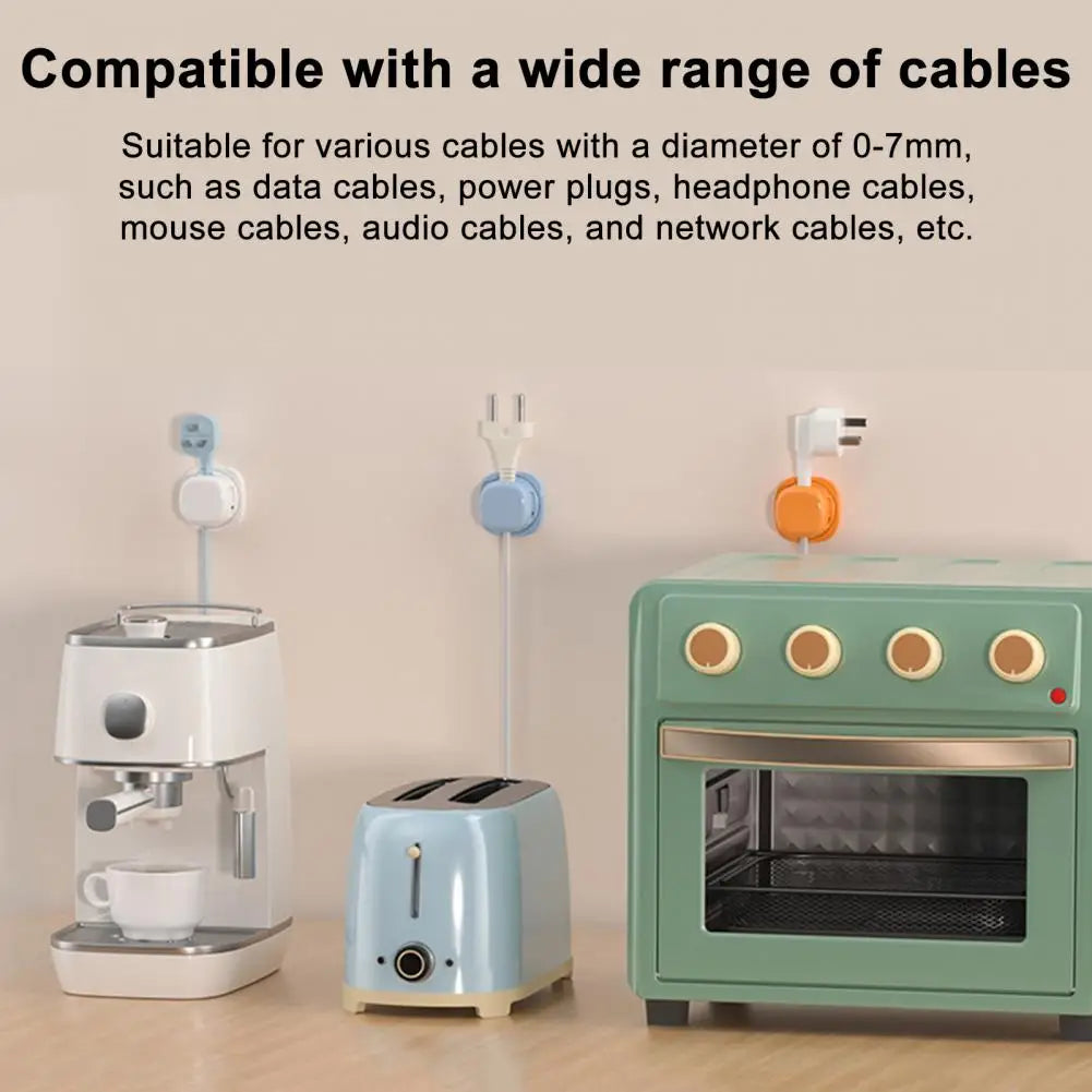 360° Rotatable Magnetic Cord Holder & Cable Organizer Clip