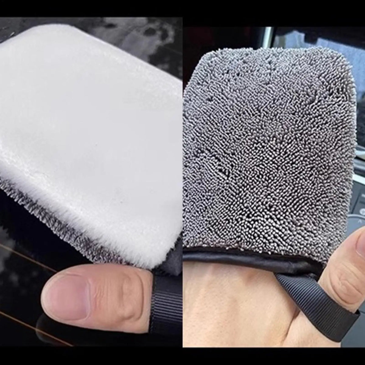 Double-Sided Car Washing Mitt Gloves – Dashboard & Seats Car Cleaning Mitt Nixie