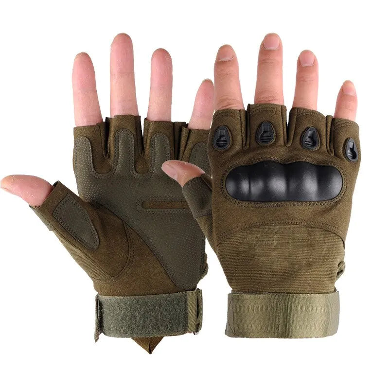 Tactical Half-Finger Cycling Gloves – Unisex Army Mittens Tactical Cycling Gloves Nixie