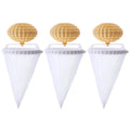 3-Pack Pet Hair Remover Floating Lint Mesh Bags – Washing Machine Lint Catcher Bag Nixie YELLOW