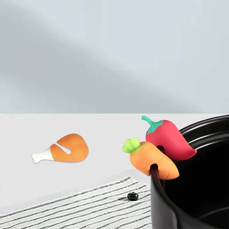 Silicone Pot Lid Lifter Anti-Spill Holder | Cute Kitchen Gadget Pot Lid Lifter Nixie
