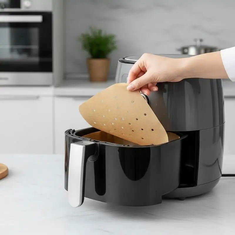Square Air Fryer Parchment Liners Non-Stick – 100 Sheets Parchment Paper Liners Nixie