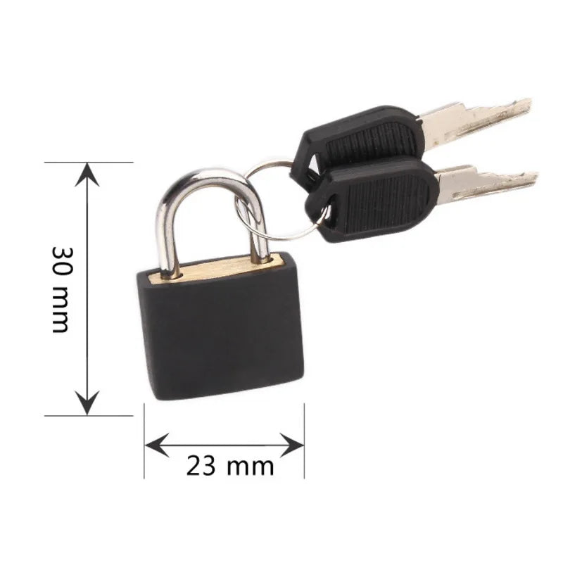 Mini Steel Keyed Padlock – Travel Luggage & Diary Lock + 2 Keys Keyed Padlock Nixie