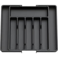 Expandable Silverware Drawer Organizer – Adjustable Cutlery Tray Drawer Organizer Tray Nixie Black