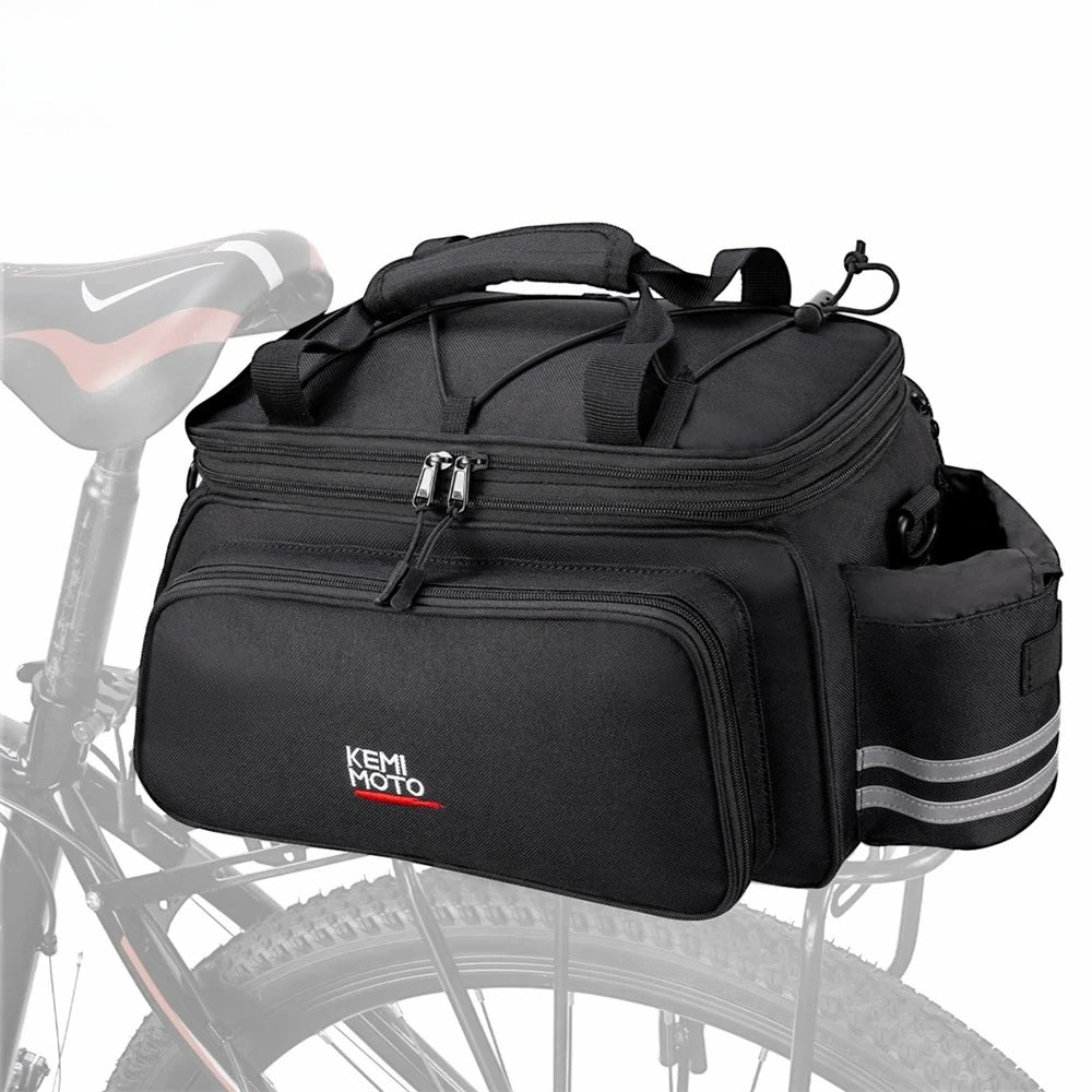 Expandable 10-20L Bike Rear Rack Bag Bicycle Trunk Pannier Bicycle Trunk Bag Nixie