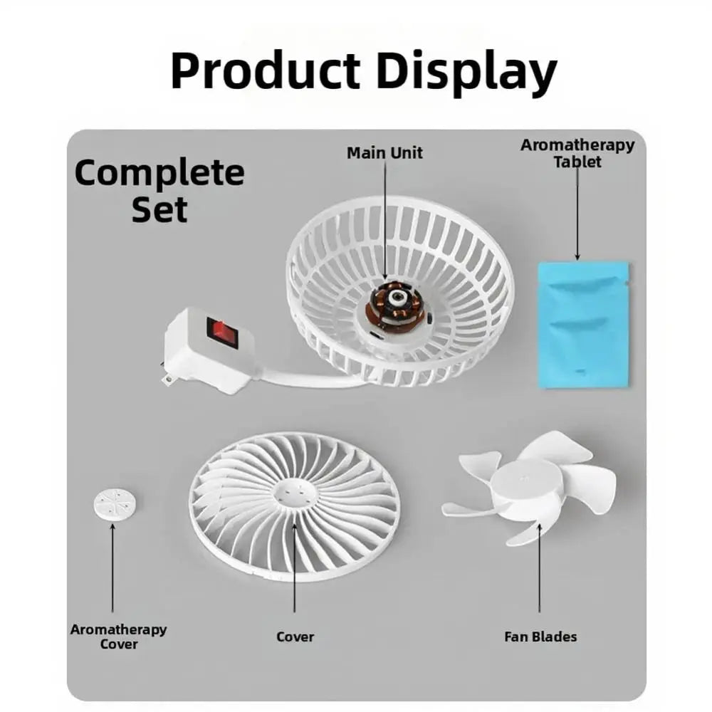 360° Rotatable Wall Socket Fan | Low Noise, Energy Saving Wall Socket Fan Nixie