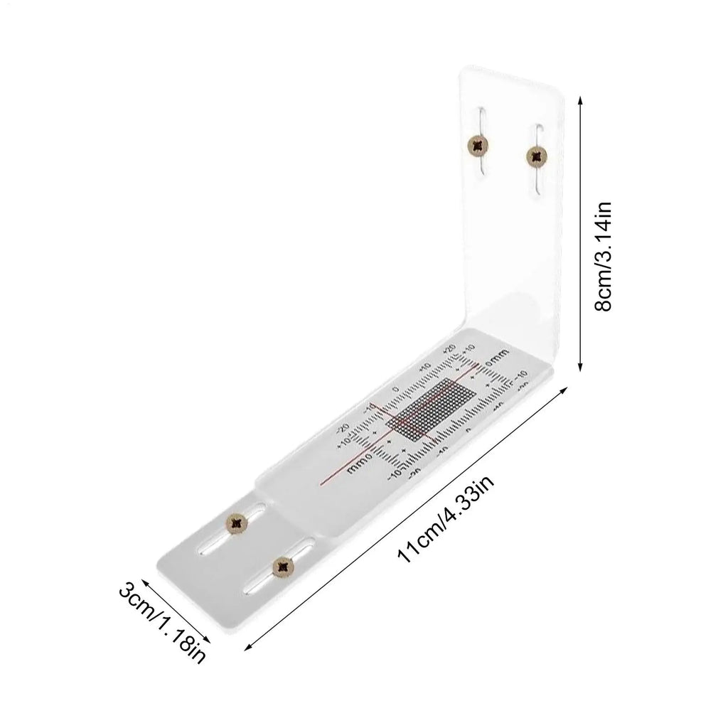 Acrylic Crack Gauge Monitor for Building Walls | XY Scale