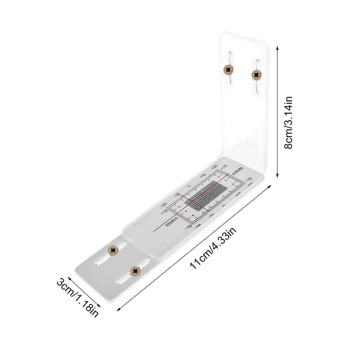 Acrylic Crack Gauge Monitor for Building Walls | XY Scale