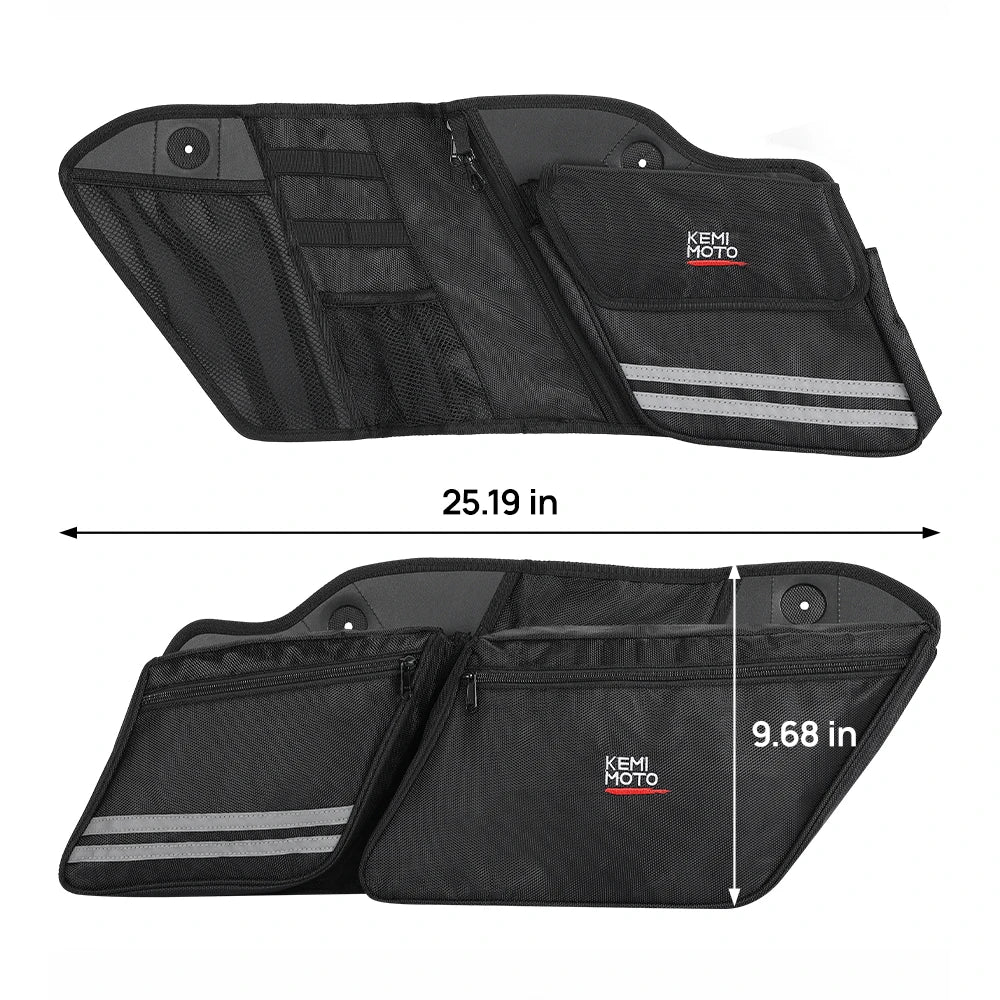 Motorcycle Saddlebag Organizers for Touring Models 2014–2023 Saddlebag Organizer Liner Nixie