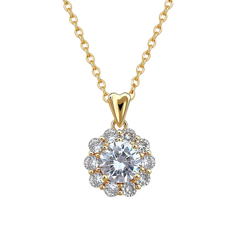Women's Zircon Collarbone Chain Necklace – Gold & Silver Chain Necklace Nixie