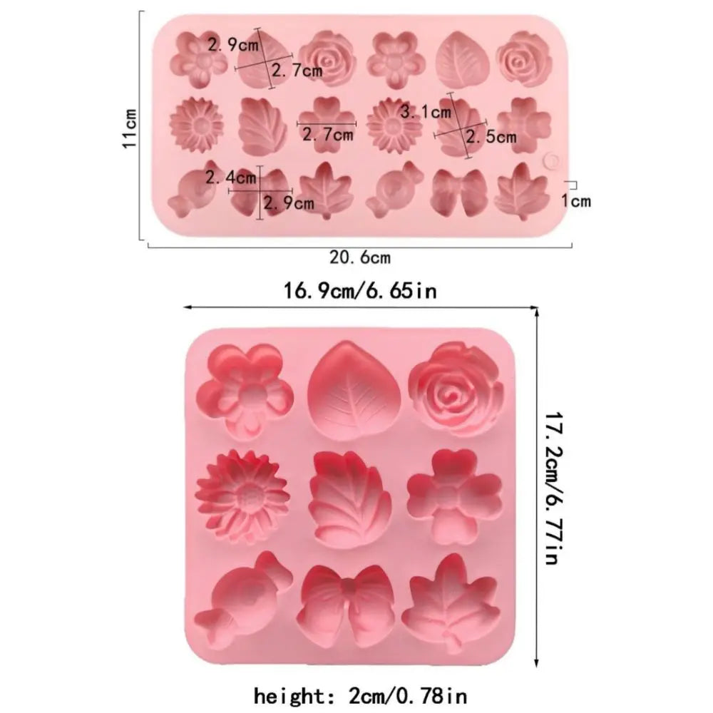 3D Silicone Cake Jelly Mold – 9 or 18 Compartments, Non-Stick
