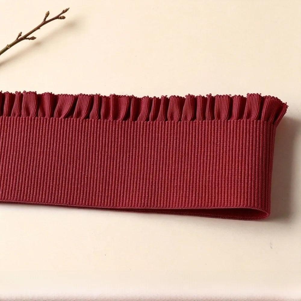 Wide Ruffle Elastic Band 1 Yard – DIY Waistband Sewing Trim