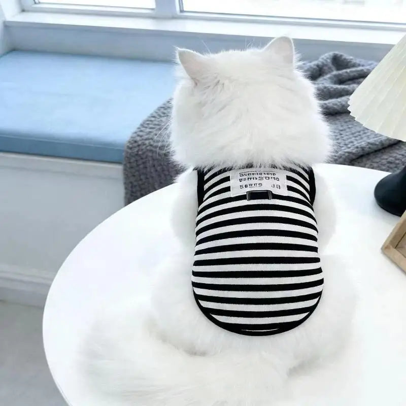 Breathable Striped Pet Vest Harness with D-Ring – Dogs & Cats Pet Vest Harness Nixie