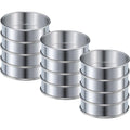 12-Piece Stainless Steel Muffin & Crumpet Rings – Double Rolled Baking Mold Rings Nixie 12 Pieces
