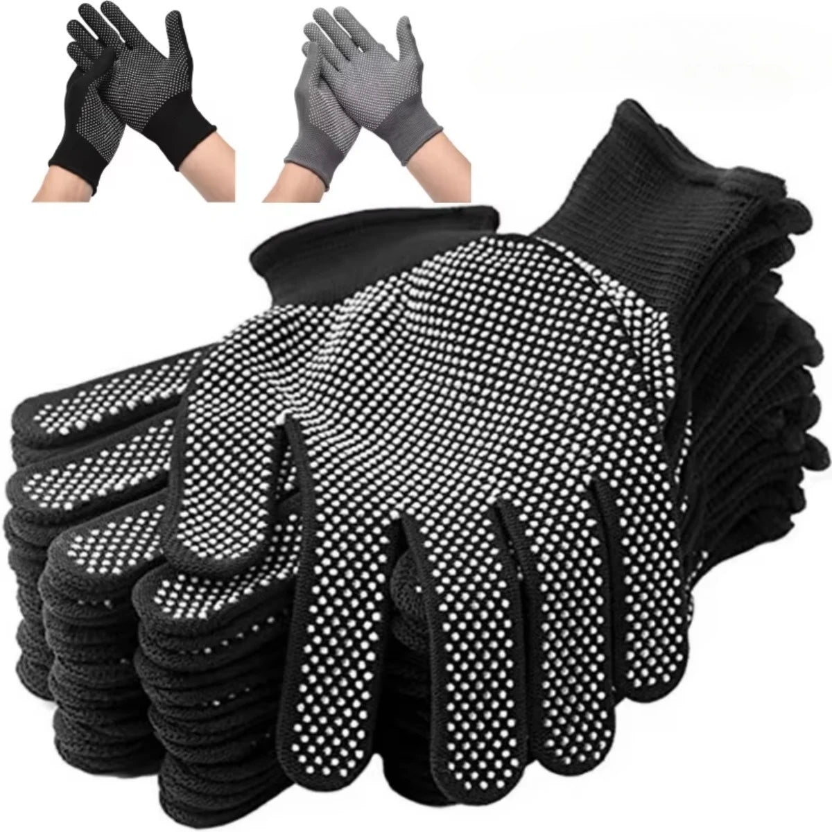 Non-Slip Breathable Nylon Gloves 10 Pcs – Cycling & Work Work Safety Gloves Nixie