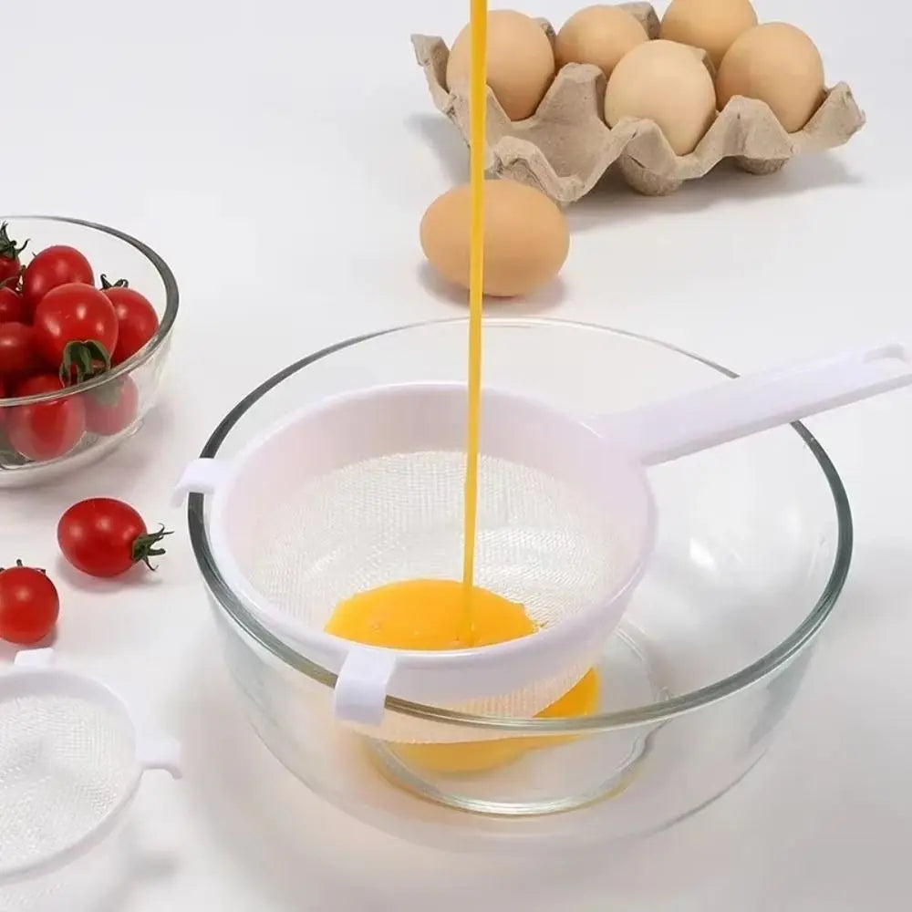 Ultra Fine Mesh Strainer with Handle – Mini Plastic Colander