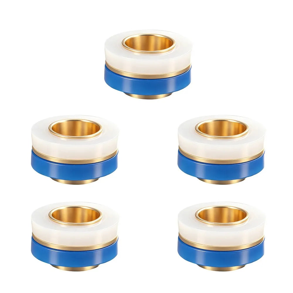 5/10Pcs Brass Core Silicone Faucet Thread Seal Gaskets Plumbing Seal Gasket Nixie Blue-5Pcs