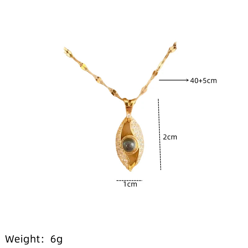 Women's Projection Pendant Necklace – I Love You Clavicle Chain Pendant Necklace Nixie