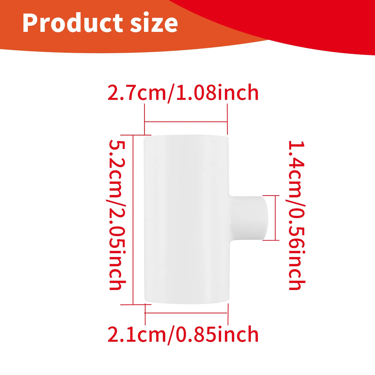 25Pcs Poultry Waterer PVC Tee Fittings for Chickens & Ducks Poultry Waterer Fittings Nixie