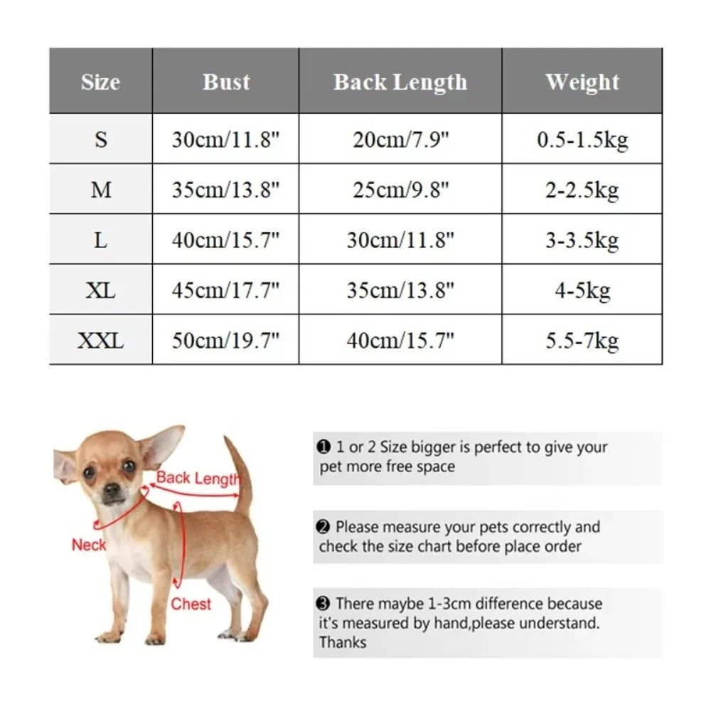 Winter Fleece Dog Sweater Coat for Small Dogs – S to XXL Dog Sweater Coat Nixie