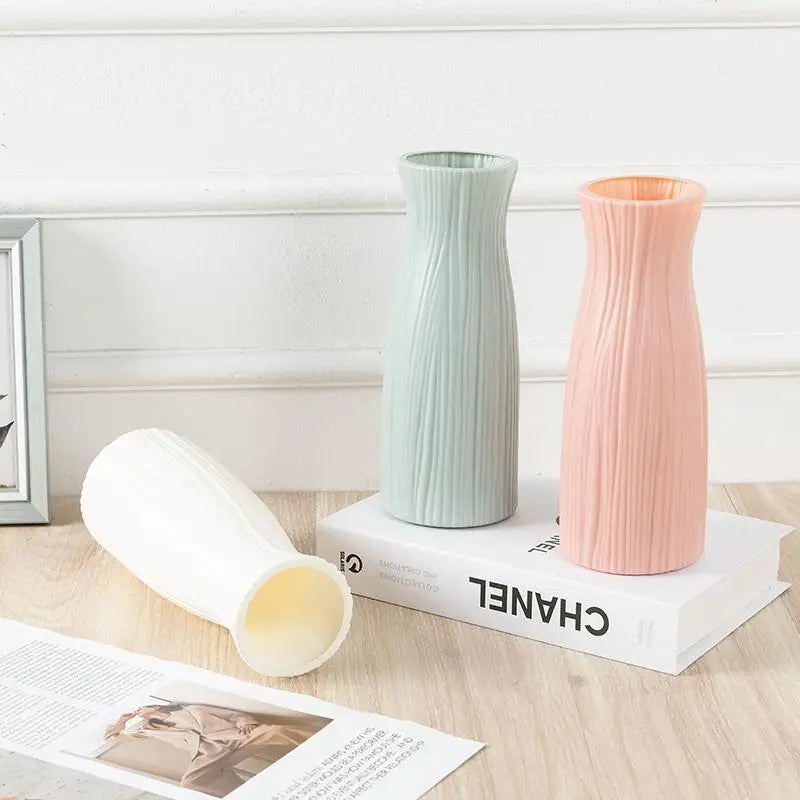 Minimalist Geometric Plastic Vase for Dried & Fresh Flowers Decorative Vase Nixie