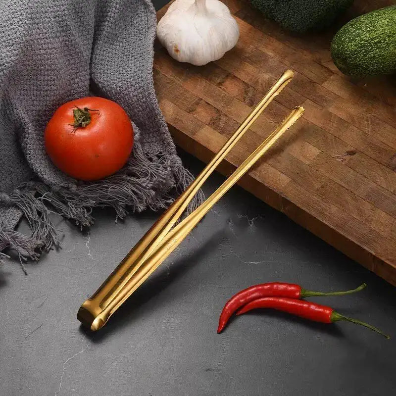 304 Stainless Steel BBQ Tongs – Food Cooking Clip, 3 Sizes BBQ Cooking Tongs Nixie