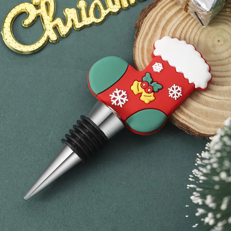 Christmas Snowman Wine Stopper – Leakproof Festive Bar Decor Wine Stopper Nixie