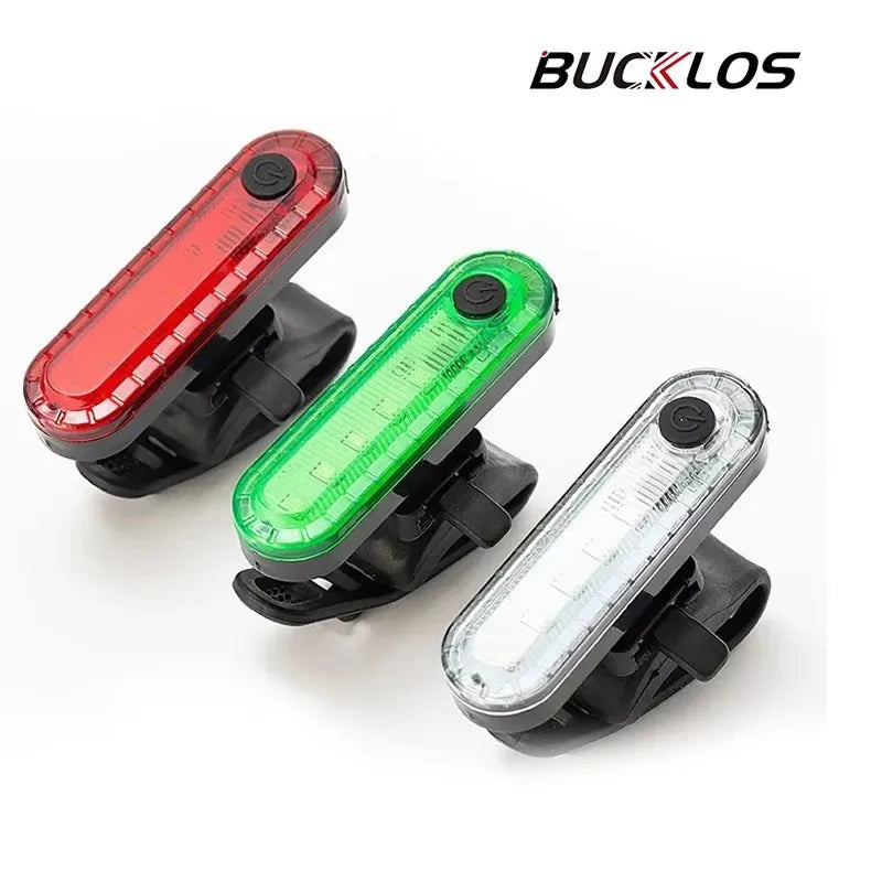 BUCKLOS Rechargeable LED Bike Tail Light | Waterproof MTB Bicycle Tail Light Nixie