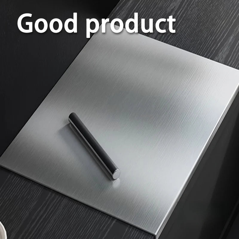 Large Foldable Stainless Steel Cutting Board – Kitchen & BBQ
