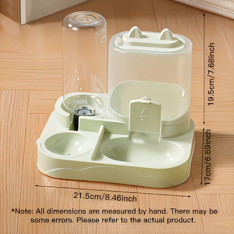 2-in-1 Large Pet Feeder & Water Dispenser for Cats & Dogs Pet Feeder Dispenser Nixie