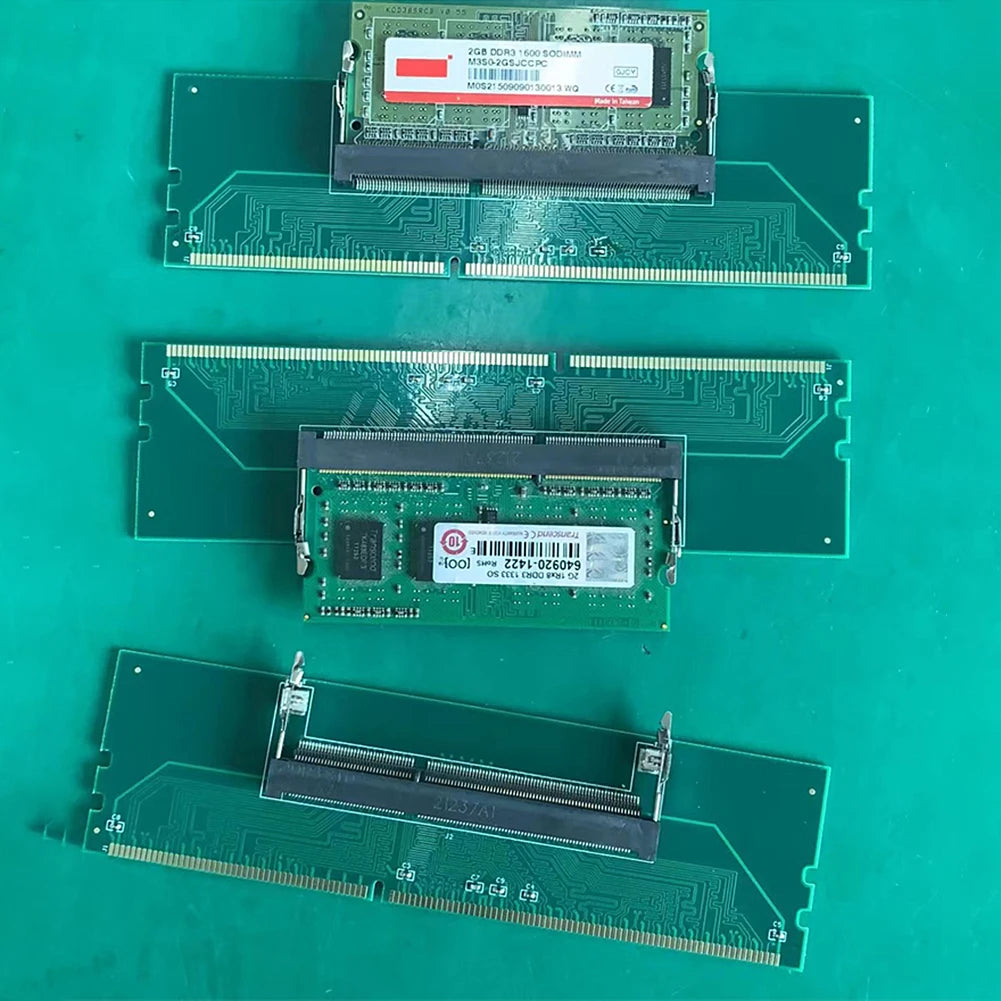 SO-DIMM to DIMM Adapter Card | DDR3 DDR4 DDR5 Laptop to Desktop Memory Adapter Card Nixie